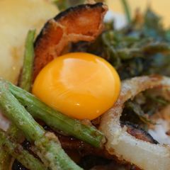 Crispy Spring Vegetable Tempura Rice Bowl (Tendon) 🌿🌼🍚 A picture of Crispy Spring Vegetable Tempura Rice Bowl (Tendon) 🌿🌼🍚.