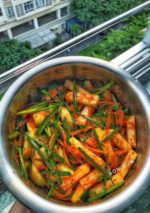 Hình của món Kim Chi Su Hào Chay.