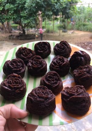 Foto resep Bolu Kukus mawar (coklat)