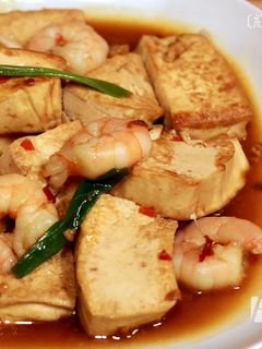 菲姐私房菜-紅燒蝦仁豆腐 的食譜成品照片