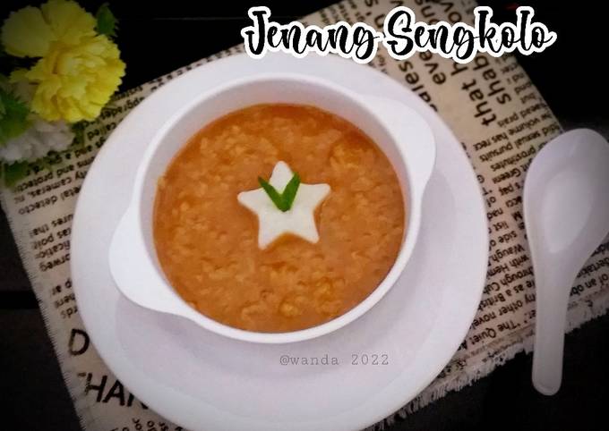 Resep Jenang Sengkolo A K A Bubur Merah Putih Dari Nasi Semalam Oleh