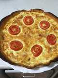 Quiche de bacon y queso