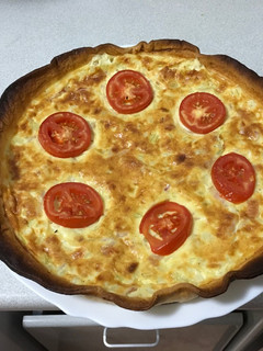 Una foto de Quiche de bacon y queso
