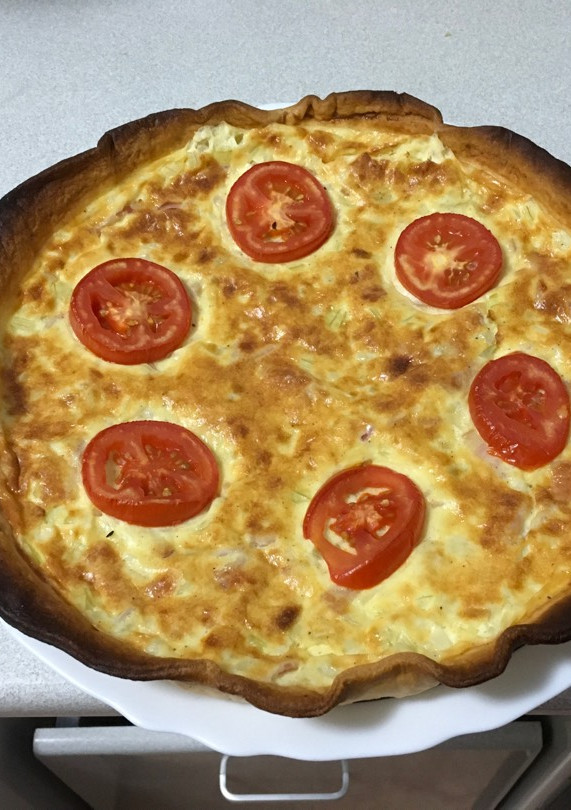 Una foto de Quiche de bacon y queso