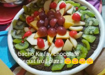 How to Recipe Tasty Chocolate biscuits fruit pizza totally unique