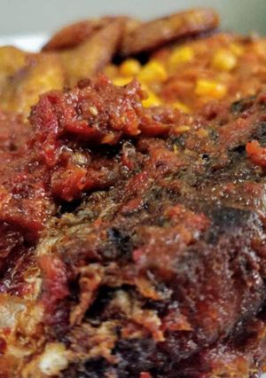 A picture of Fried Fish Stew.