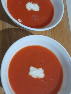 A picture of Carrot beet root soup.