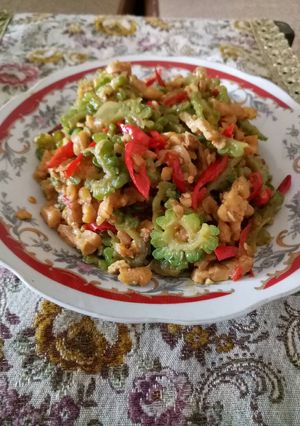 Foto resep Tumis Pare Tempe pedasss