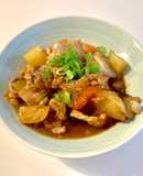 Thịt ba chỉ xào khoai tây