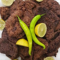 Fried bran liver A picture of Fried bran liver.