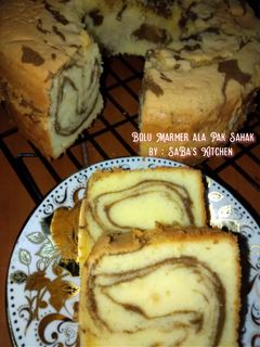 Foto resep Bolu Marmer ala Pak Sahak (Metode All in One)
