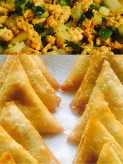 صورة لوصفة سمبوسه باللحم المفروم