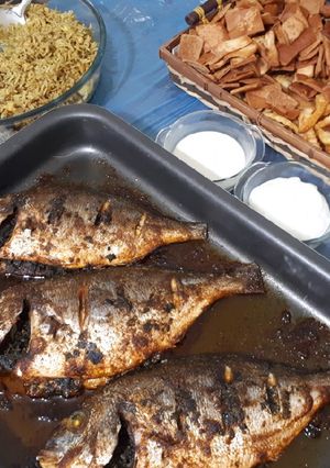 صورة لوصفة سمك محشي بالفرن 😊