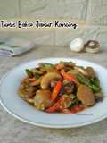 Tumis Bakso Jamur Kancing