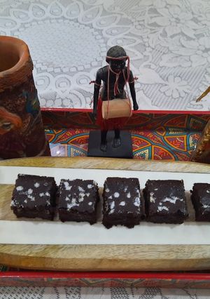 A picture of Wheat jaggery Brownie.