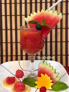 A picture of Watermelon mojitos.