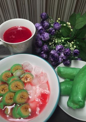 Foto resep Es Pisang Ijo