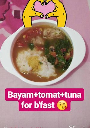 Foto resep MPasi 10m+ sup merah Tuna