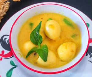 Mudahnya Memasak Opor telur puyuh buncis Enak Sederhana