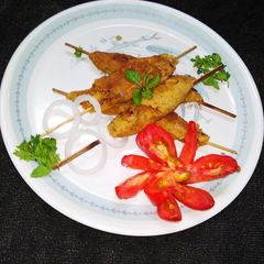 A picture of Veg seekh kabab.