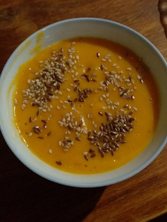 Una foto de Sopa crema de calabaza
