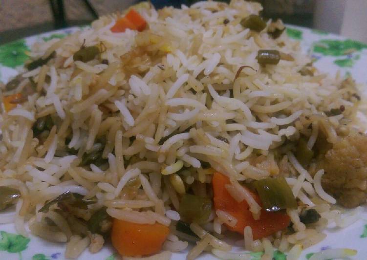 Steps to Cook Super Quick Homemade Vegetable Rice | So Yummy Food Recipe From My Kitchen