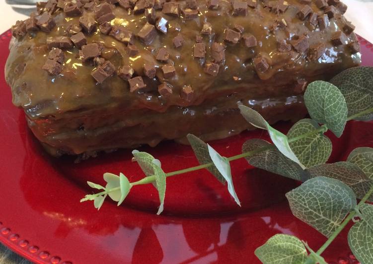 Bolo de Café com Doce de Leite e Chocolate