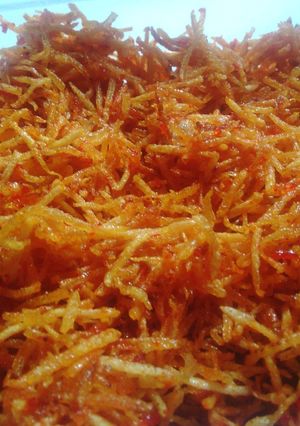 Foto resep Kentang kering mustofa manis pedas kriuk kriuk