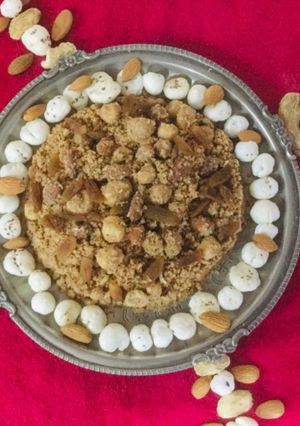 A picture of Traditional Dry fruits Panjeeri.