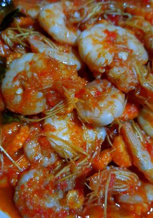 Foto resep 1. Udang Koncung Saos Sambal