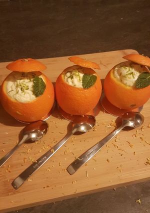 صورة لوصفة دسار البرتقال و كريمة الشونتي