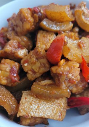 Foto resep Kulit Sapi Pedas Manis