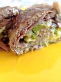 Polpettone con funghi, broccoli e mortadella