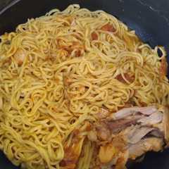 Una foto de Tallarines caseros