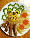 Cơm bí đỏ sườn non cho bé