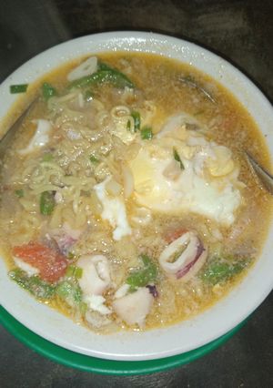 Foto resep Mie Kuah Cumi-Cumi