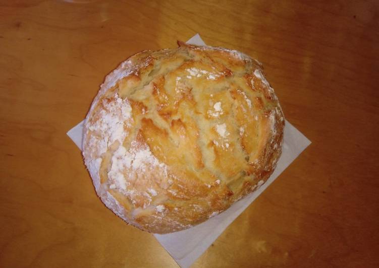 Pan blanco redondo casero