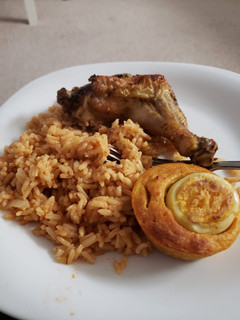A picture of Jollof Rice.