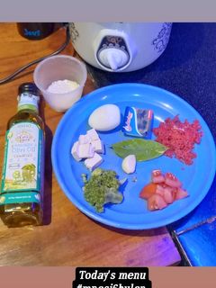 Foto resep Mpasi 6 bulan Bubur Sapi Brokoli Tomat Tahu Telur