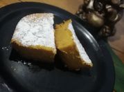 Una foto de torta de auyama