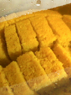 A picture of Coconut Rava Cake.