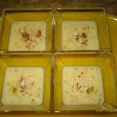 A picture of Sabudana –makhana kheer.