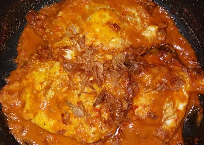Resep Balado telor mata sapi yang Lezat Sekali