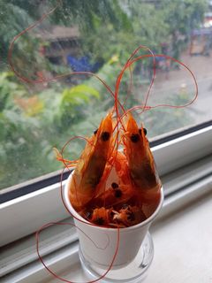 Hình của món Tôm Hấp Bia.