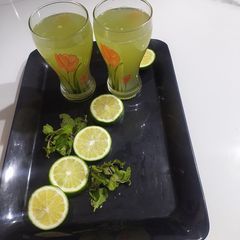 A picture of Gondhoraj lemon sharbat.