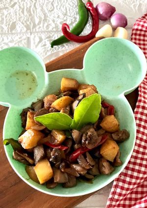Foto resep Hati Ayam Kentang Masak Kecap Simple