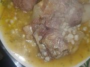 Una foto de locro de ossobuco