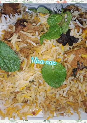 A picture of Beef Biryani.