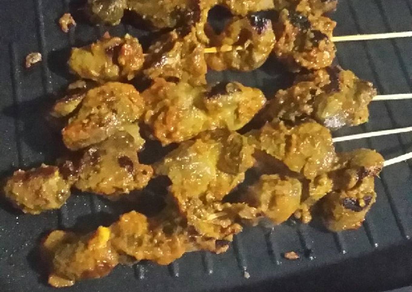 Sate ati ampela bumbu rujak