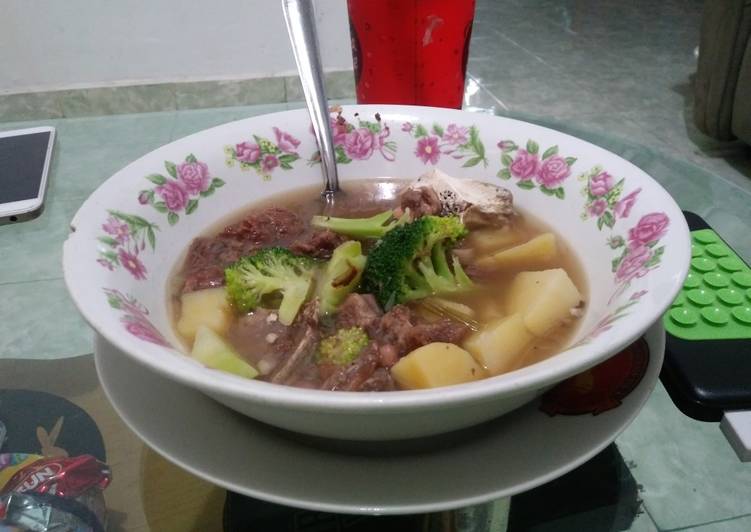Resep Sup daging kacang merah oleh _colekolek Cookpad